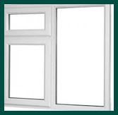 UPVC Top Open Bottom fixed windows